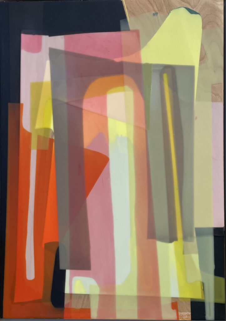 Susan Dory Charm Guide 2, 2025 Acrylic on canvas over panel 17.5 x 12.75 inches (framed)