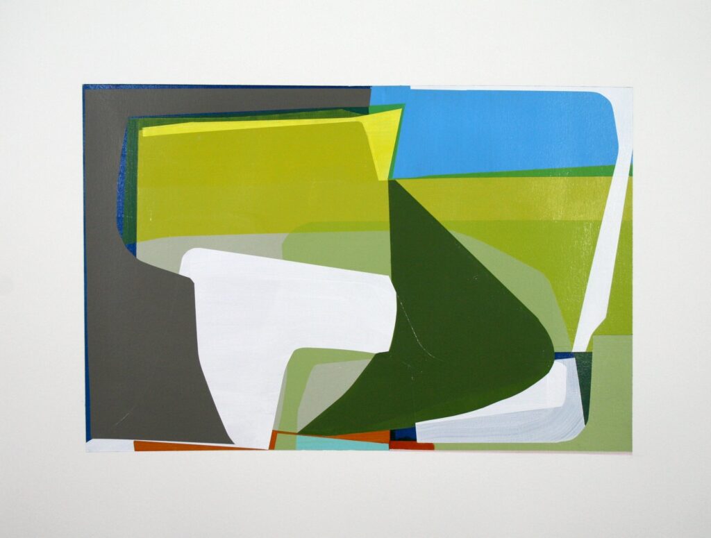 Susan Dory Future Perfect 10, 2025 Acrylic on paper 18 x 24 inches