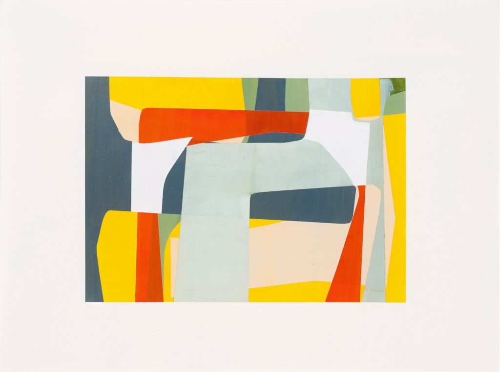 Susan Dory Future Perfect 6, 2025 Acrylic on paper 18 x 24 inches 20 1/2 x 26 1/2 inches (framed)