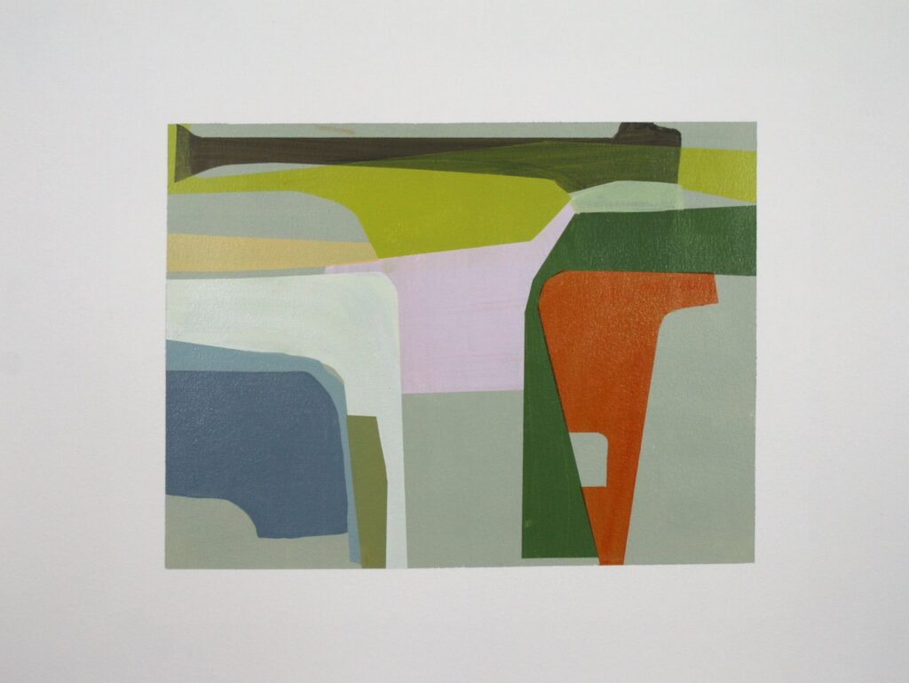 Susan Dory Future Perfect 7, 2025 Acrylic on paper 18 x 24 inches