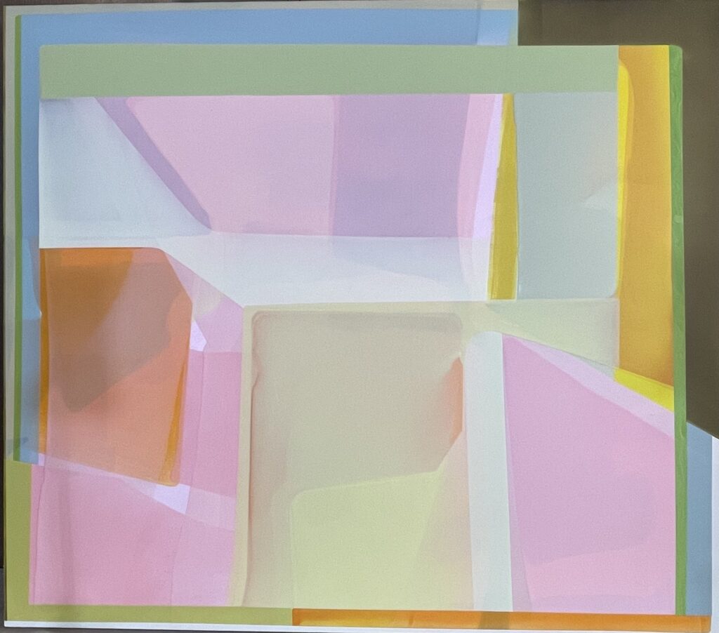 Susan Dory Listening Palace, 2025 Acrylic on canvas over panel 42 x 48 Inches