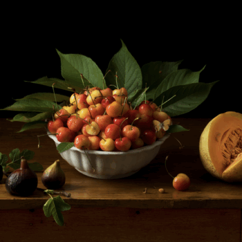 Yellow Cherries and Melon, After L.M.