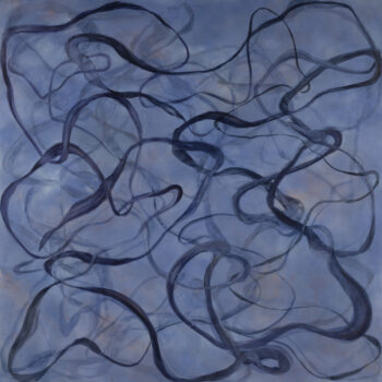 Betsy Eby, Chromatic Frequency No. 21, 2026, Encaustic and oil on panel, 60 x 60 inches, SOLD