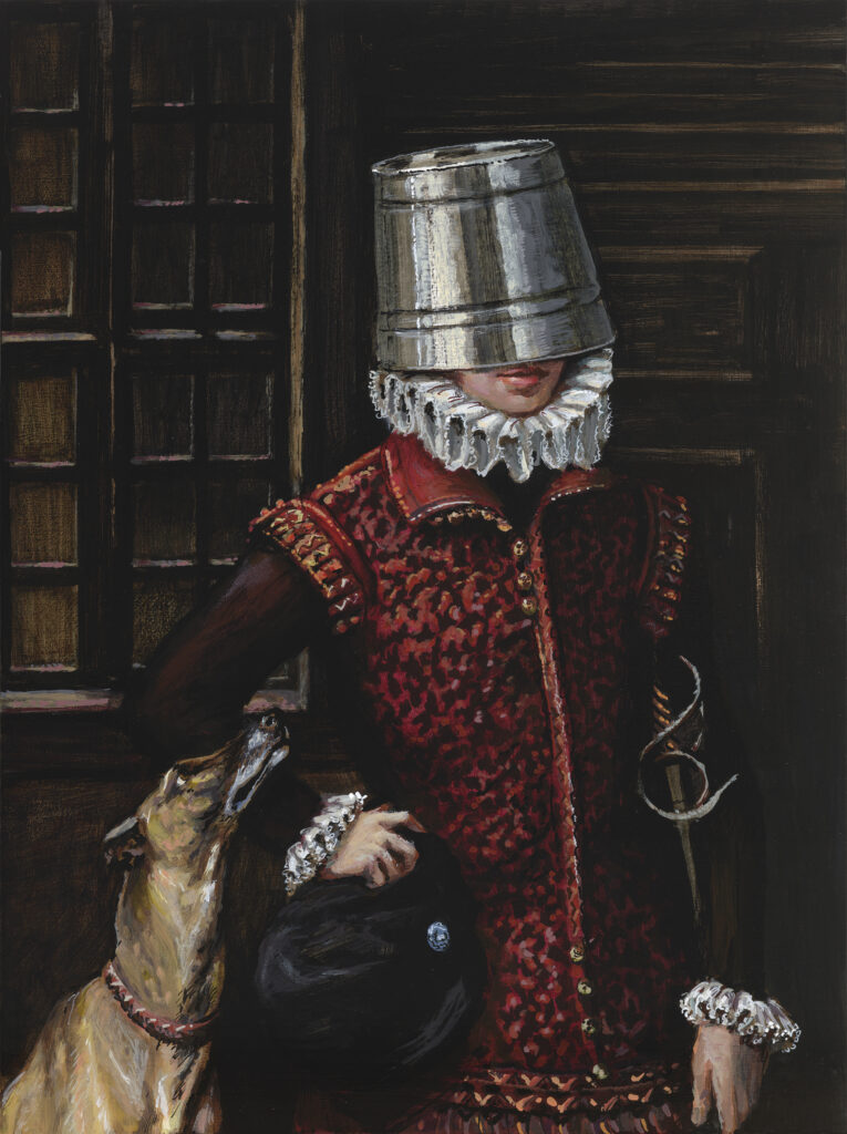 Ethan Murrow, Vanitas of the Chateau, 2025, Acrylic on panel, 16 x 12 inches