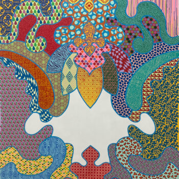 Carolina Ponte Untitled Acrylic on canvas 61 1/2 x 55 1/8 x 1 1/4 inches
