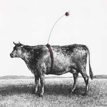 Ethan Murrow Estimator, 2026 Two color stone lithograph Edition of 35 12.5 x 18 inches