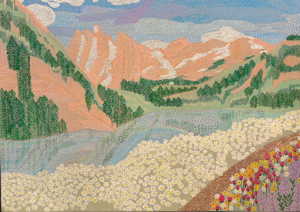 Tanya Minhas From The Earth’s Heart Bloom Flowers, 2026 Acrylic on Canvas 18 x 24 inches