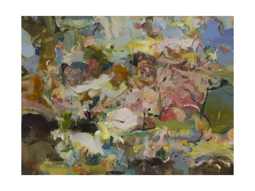 Eric Uhlir, Roe-Deer, 2025, Oil on linen, 36 × 48 inches