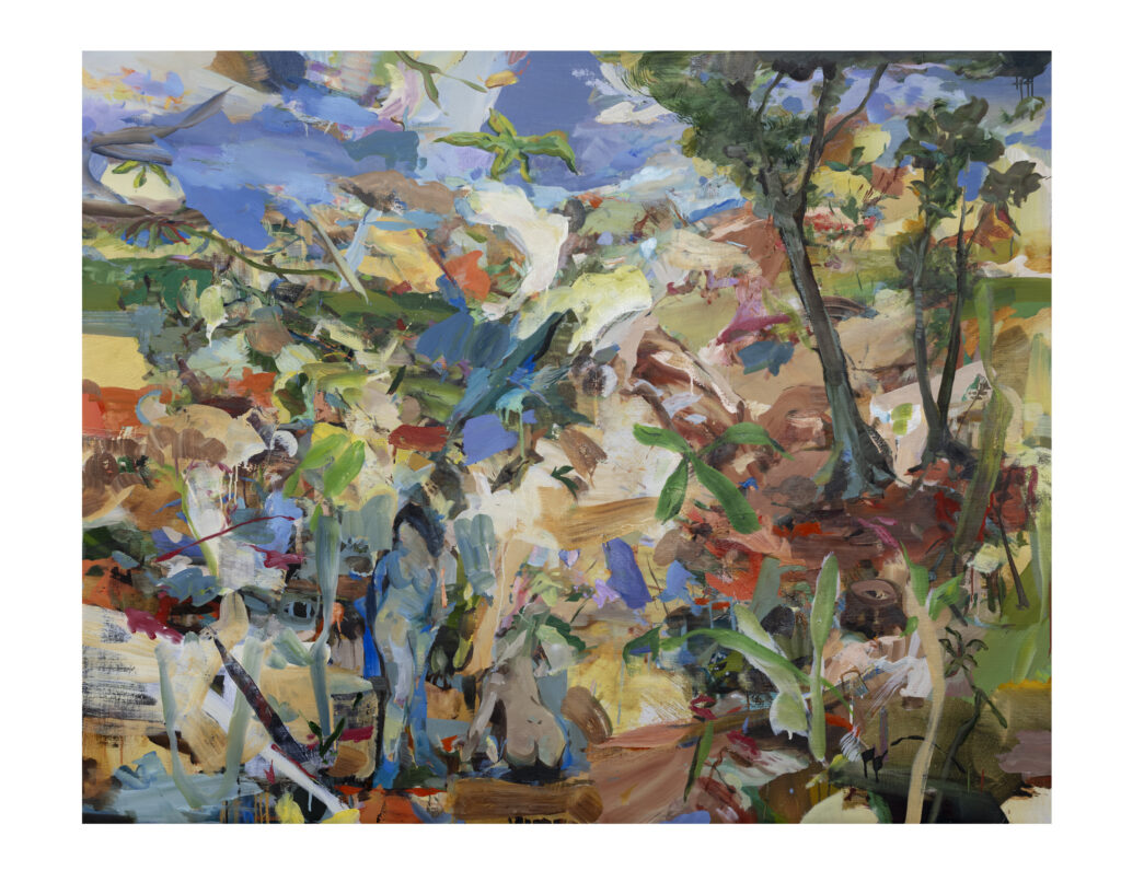 Eric Uhlir, The warm and the cold, 2025, Oil on linen, 48 × 60 inches