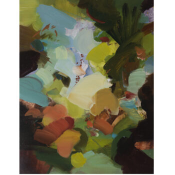 Eric Uhlir, Untitled (small woodland study), 2026, Oil on linen, 12 x 9 inches