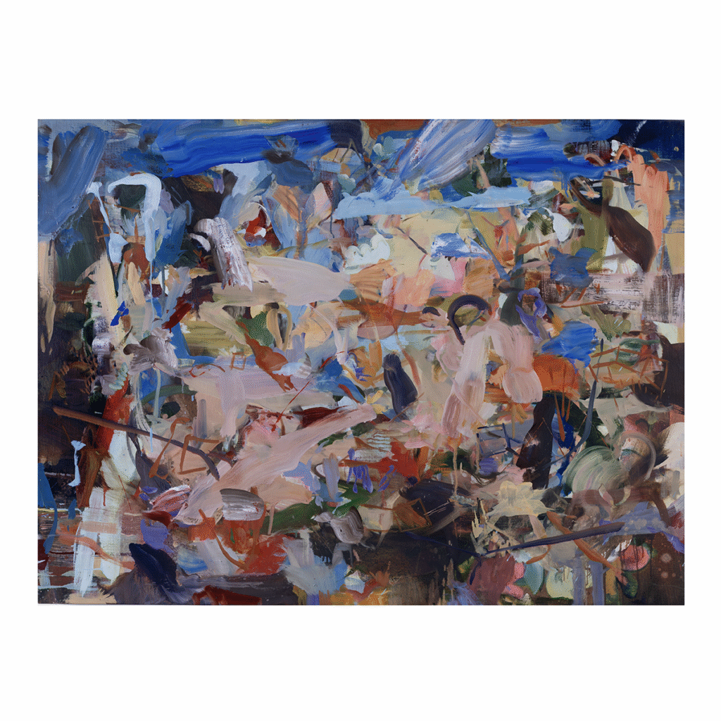 Eric Uhlir, Unnatural comfort, 2026, Oil on linen, 36 × 48 inches