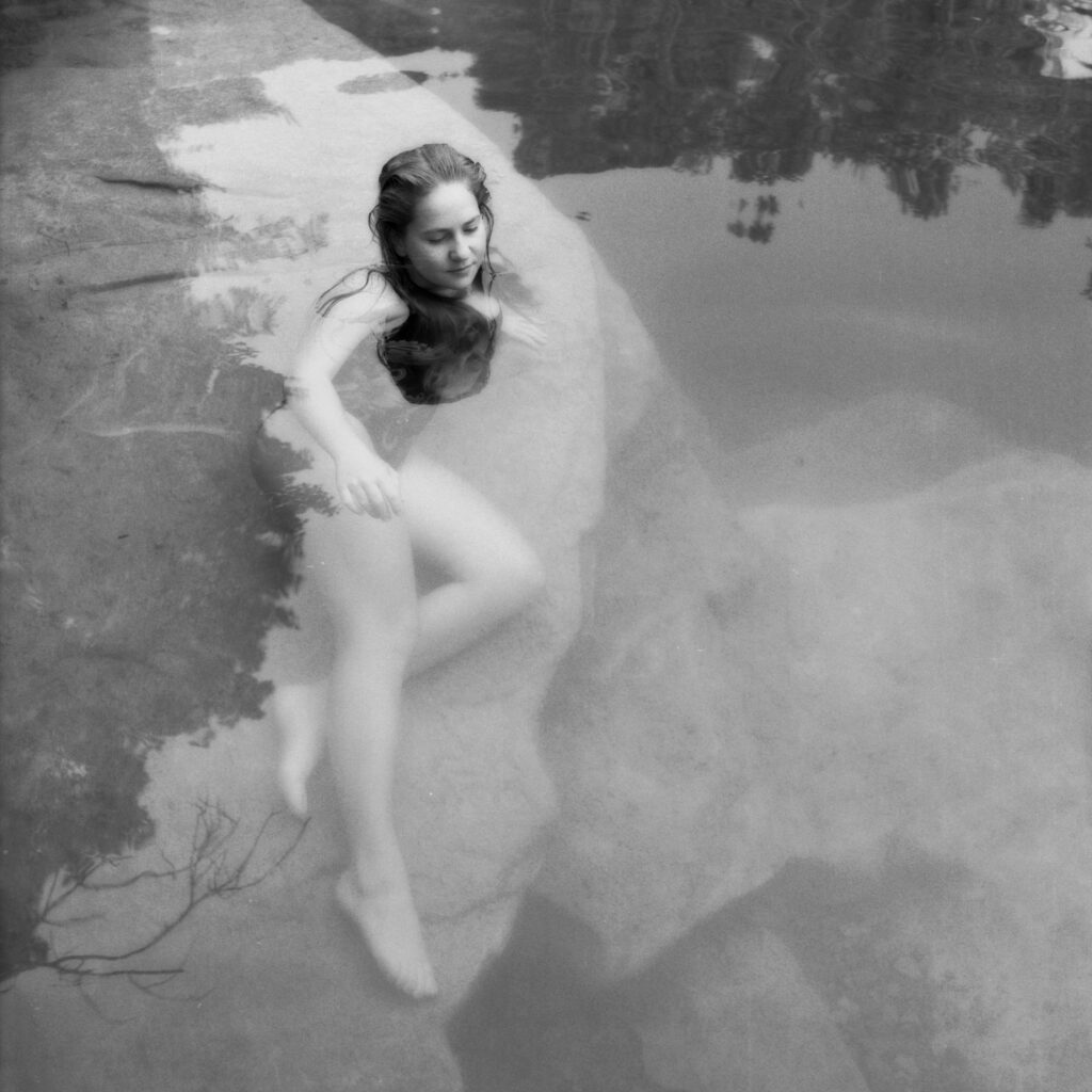 Sally Gall, Andrea, 1989, Vintage silver print, 9 x 9 inches, 20 x 21 1/4 inches (framed)