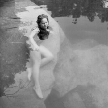 Sally Gall, Andrea, 1989, Vintage silver print, 9 x 9 inches, 20 x 21 1/4 inches (framed)